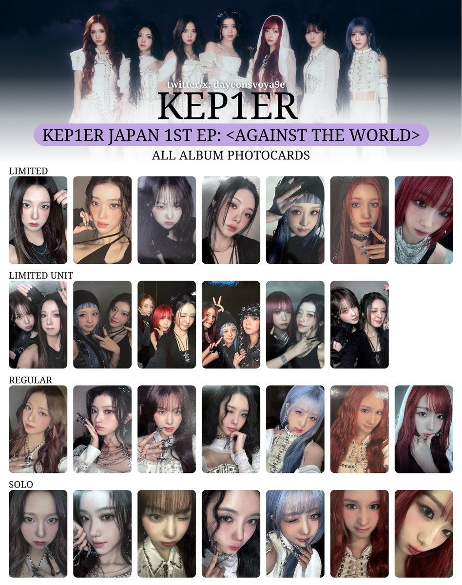kep1er メンバー全員　直筆サイン　AGAINST THE WORLD kep1er メンバー全員 直筆サイン AGAINST THE WORLD Kepler @official
