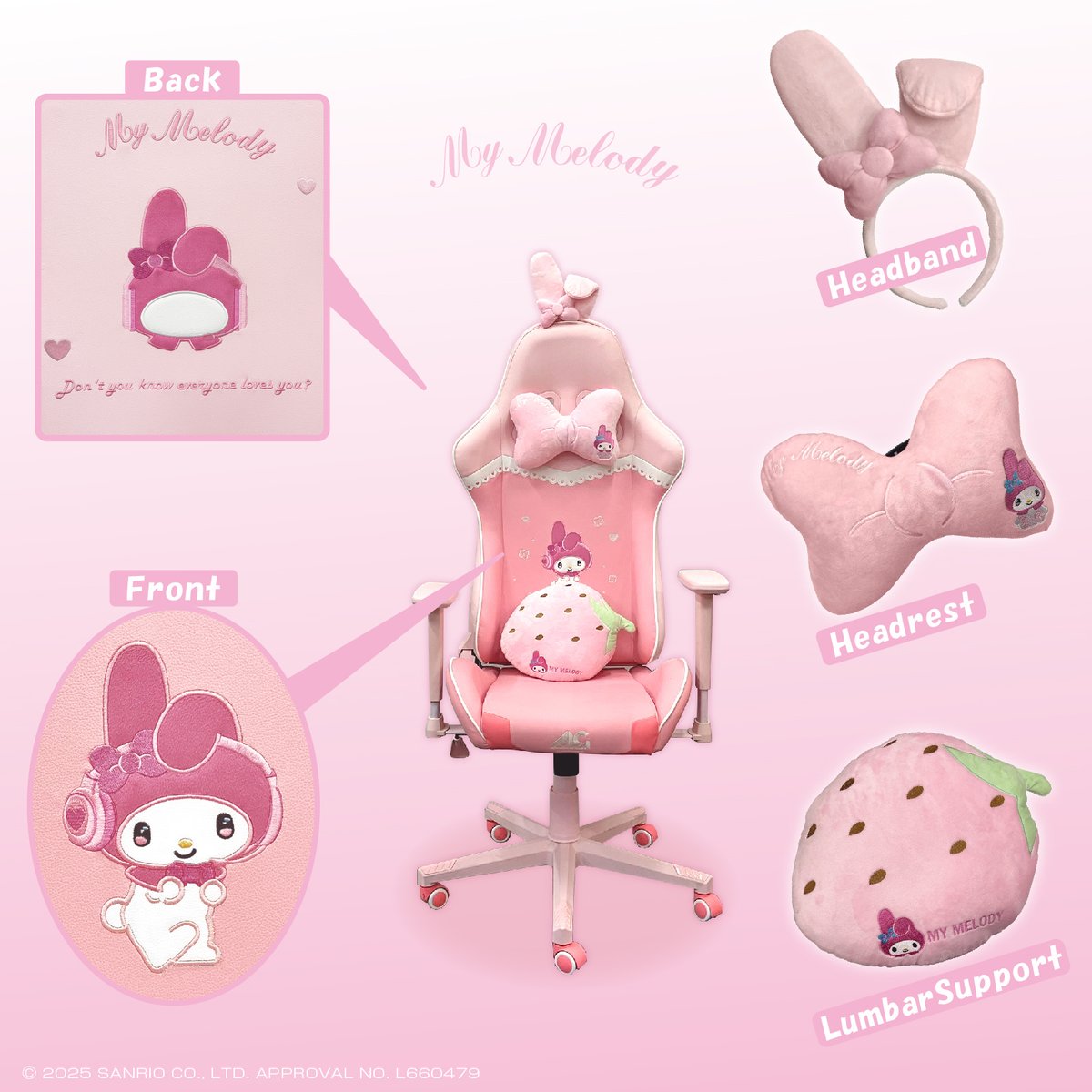 ゲーム周辺機器メーカーのアローンから #マイメロディ のゲーミング