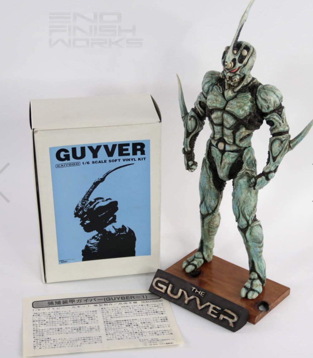 品田冬樹原型、ビルドアップ社ソフビ「ガイバー」一時海洋堂でも販売し