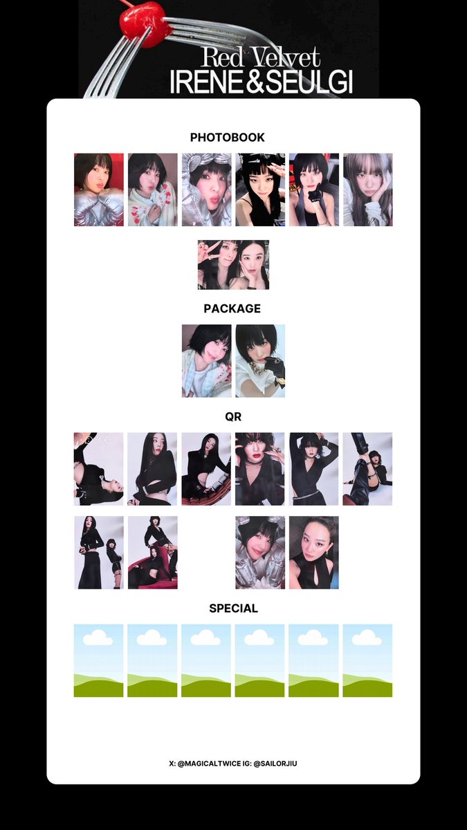 Red Velvet - IRENE & SEULGI The 2nd Mini Album TILT 🖤 PHOTOCARD