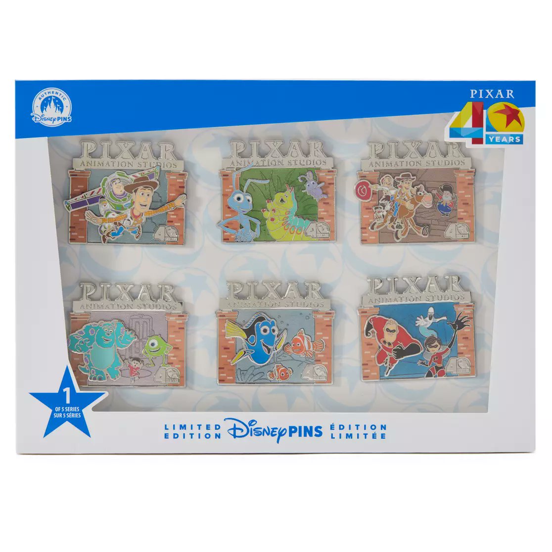 40周年ピクサーピンバッジセットの戦い 1/15 突然1セット目が米ストア