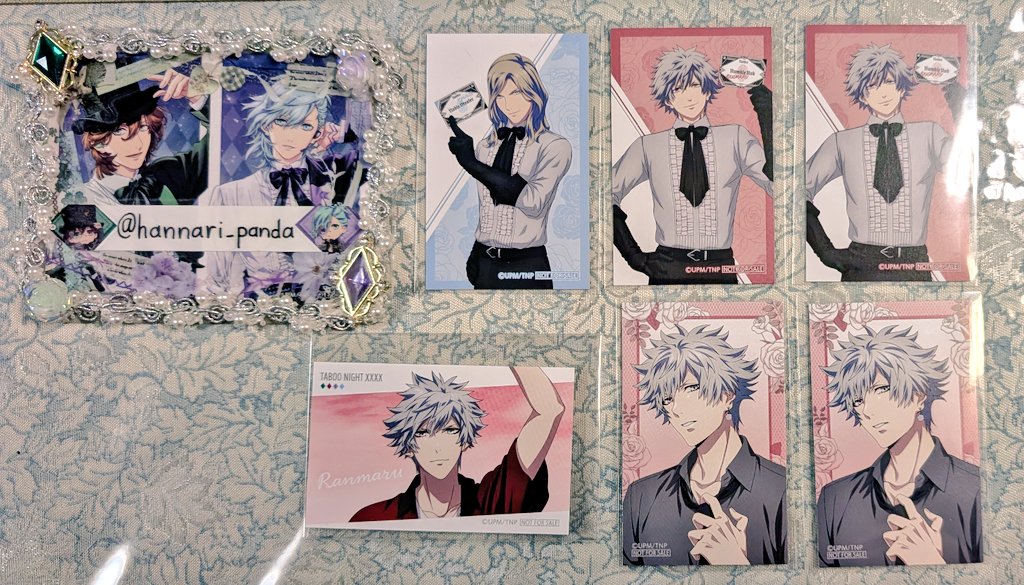 交換】うたプリ タブナイ アニメイト 特典 カード 【譲】蘭丸 カミュ