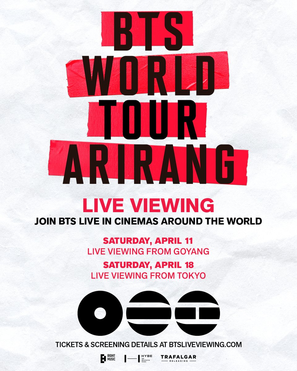 BTS WORLD TOUR 'ARIRANG'』日本全国の映画館でライブビューイング開催