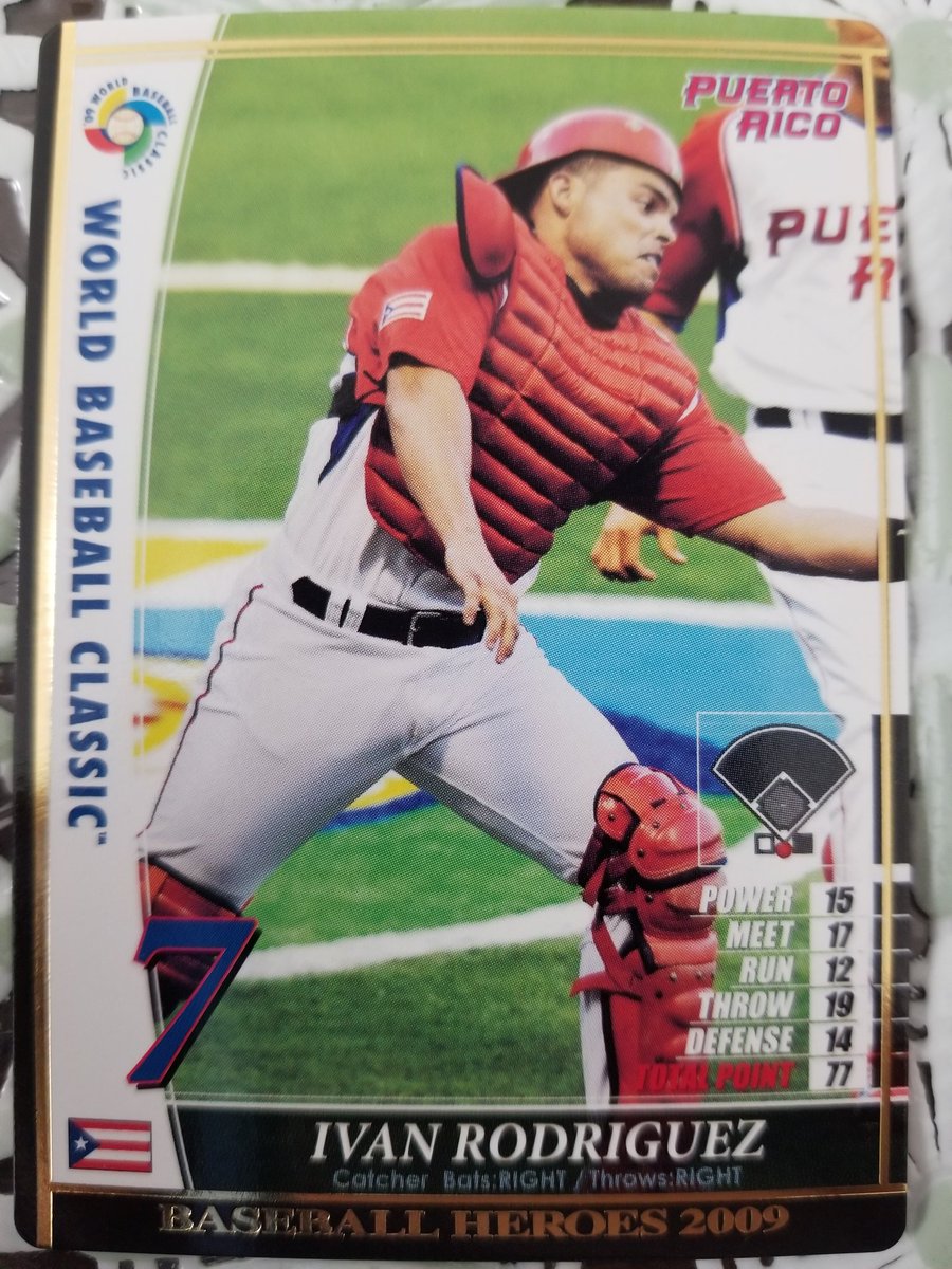 BBH特別編今日の1枚はイバン・ロドリゲス(プエルトリコ)です