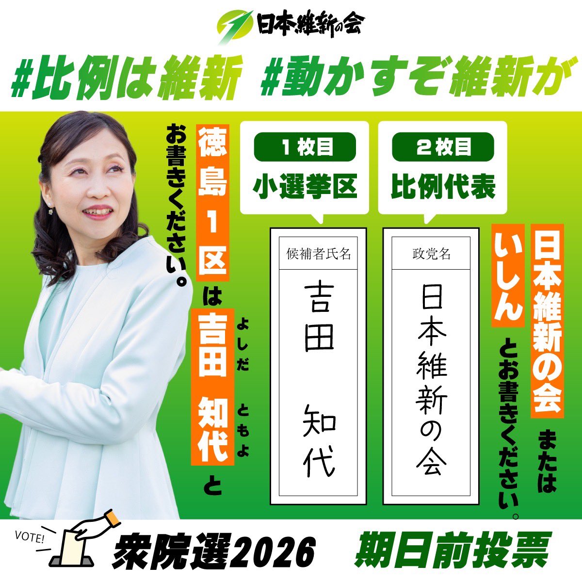 吉田知代｜日本維新の会 (@yoshida223tomo) / Posts / X