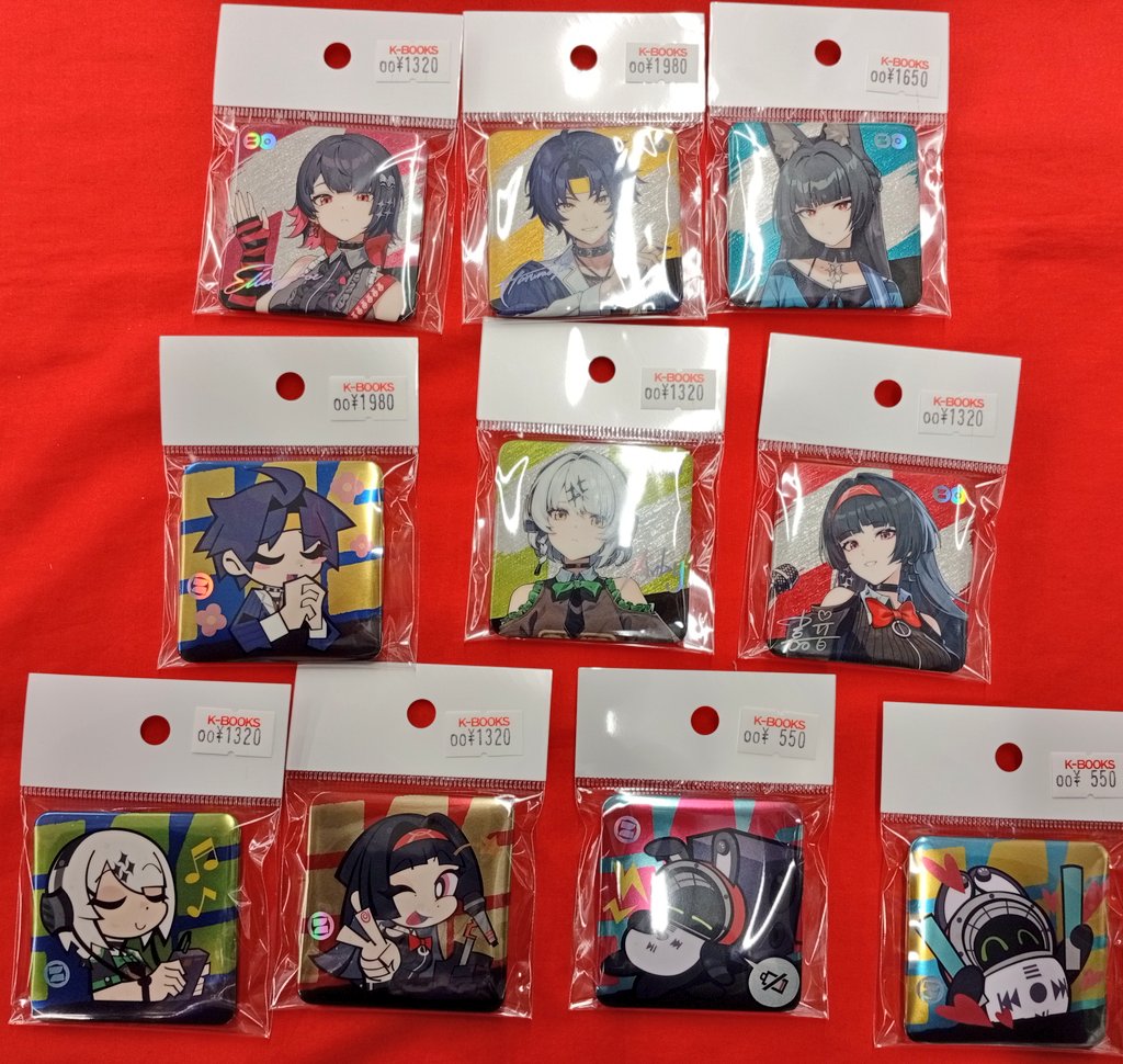 入荷情報】 ゼンレスゾーンゼロ 華やぐ遊歩シリーズ スクエア缶バッジ