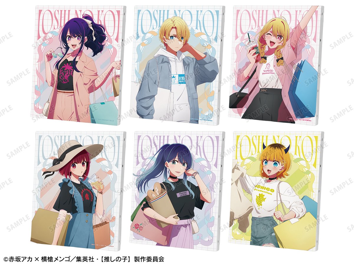 推しの子】 描き下ろし ショッピングver. キャンバスボード AMNIBUSに