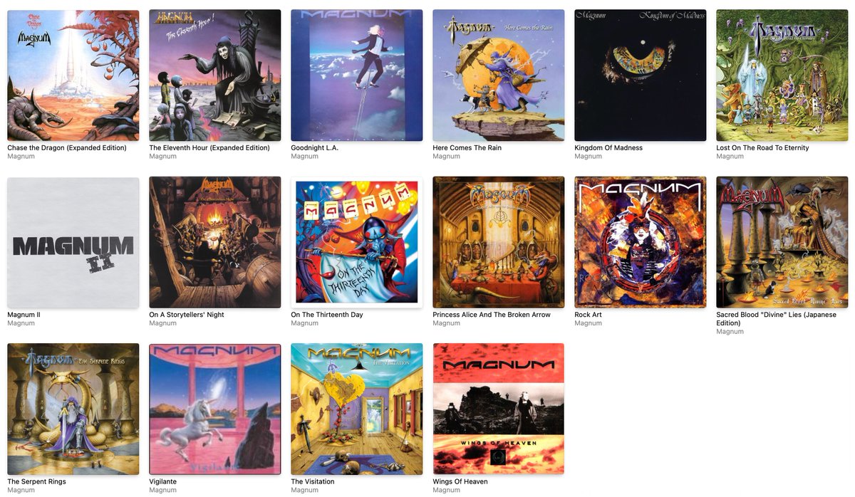 1978年にデビューしたイングランドのバンド「MAGNUM」だがアルバムを22