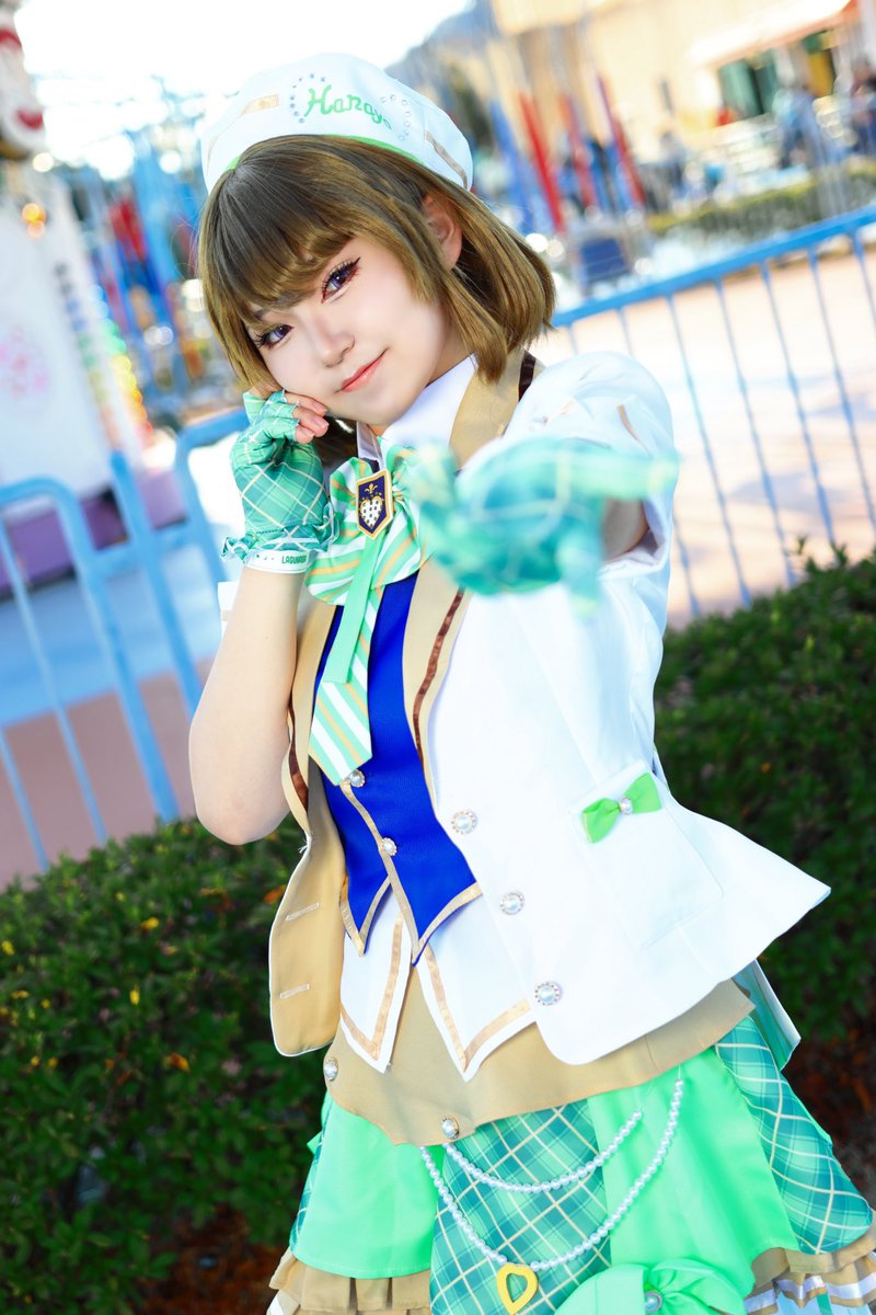 cos ラブライブ！/小泉花陽 ﾌﾞﾚｻﾞｰｽﾞﾊｯﾄ💚 📸@Shigotonin_GE8 さん