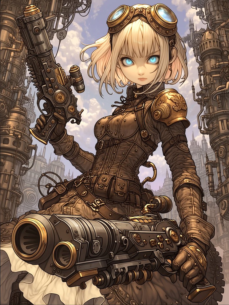 スチームパンク とすくんさんのプロンプトお借りしました