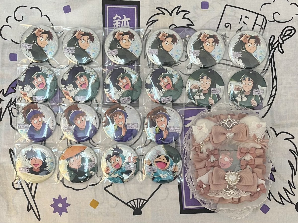 交換】 忍たま乱太郎 アニメイトカフェ 梅雨の日 アニカフェ 缶バッジ