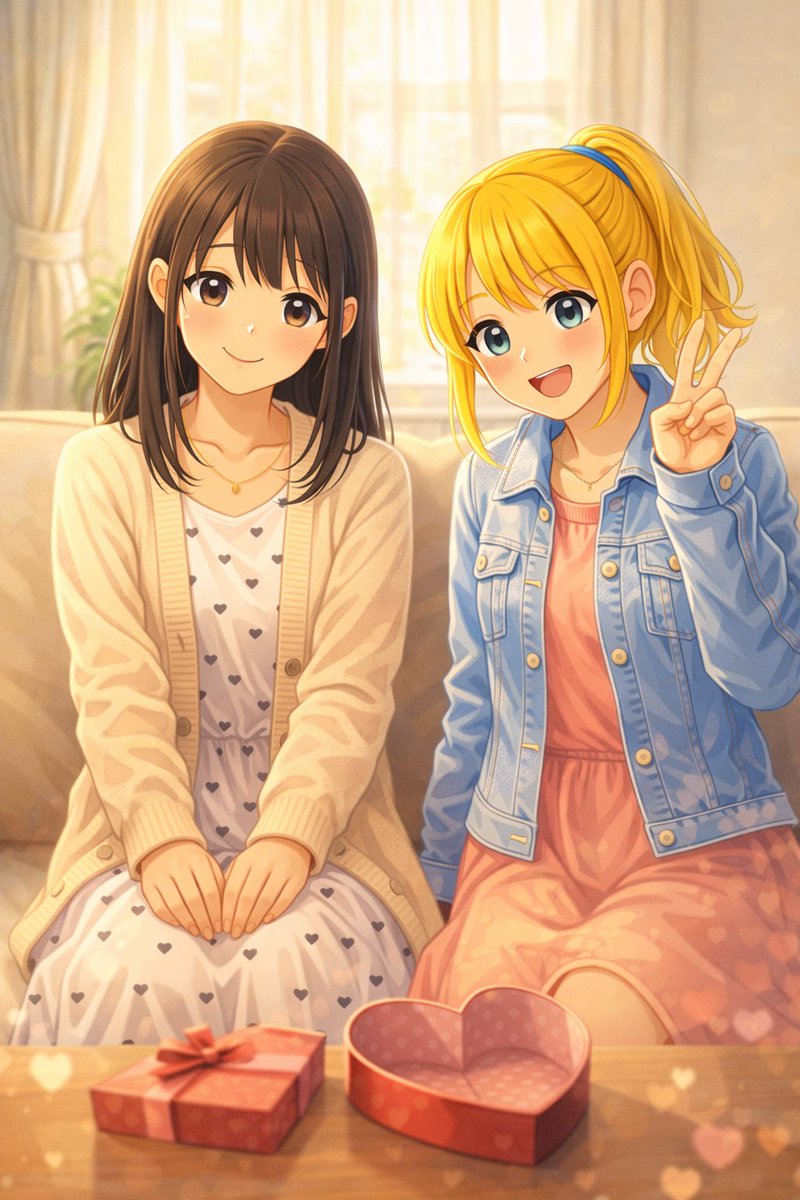 にじぴっぴ 昨日は、ちょっと特別な日だったね🍫💞 たくさん笑って