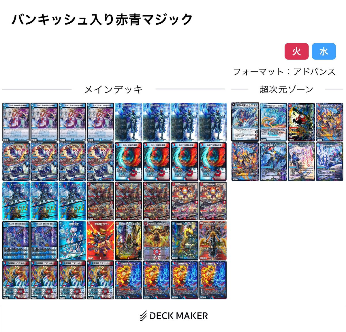 新弾入り赤青マジック 逆張りでバンキッシュを採用 ディメイジンを引け