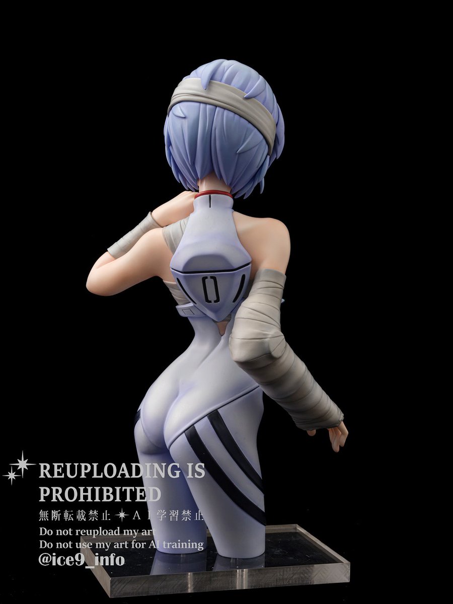 綾波レイ 半身像 全高約24cm 22000円（税込み） アイデカール付き 未