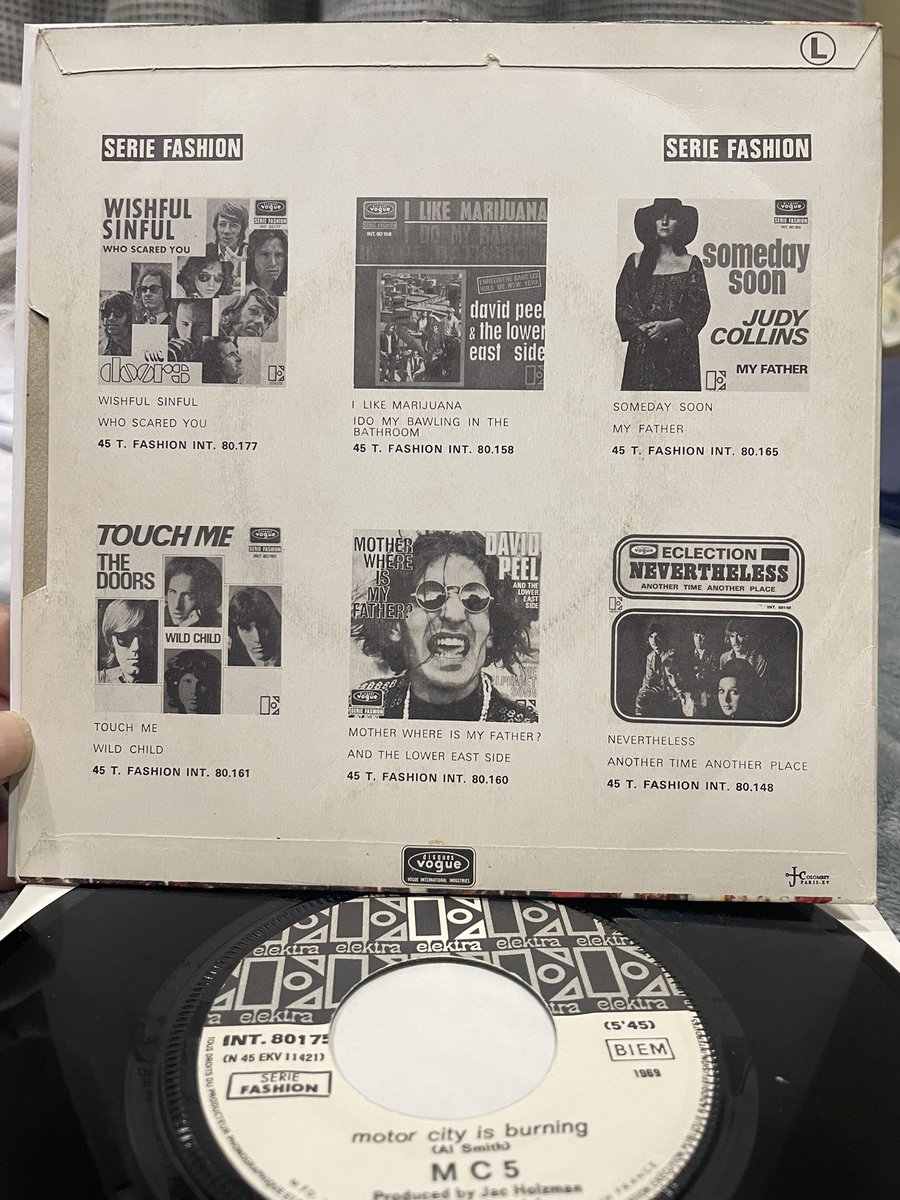 MC5 / Kick Out The Jams / Motor City Is Burning 仏盤69年7inch