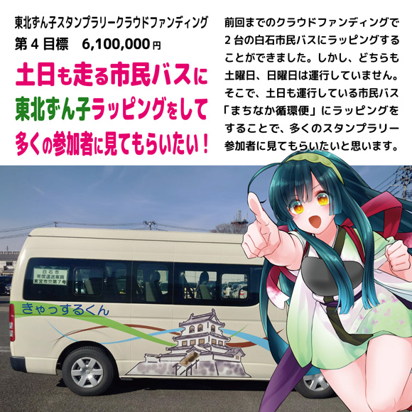 第16回 #ずん子スタンプラリー クラウドファンディング第3目標も達成