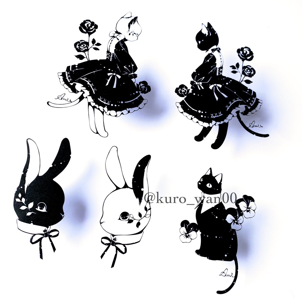 切り絵作家 Ami*個展3/11(愛知) (@kuro_wan00) / Posts / X