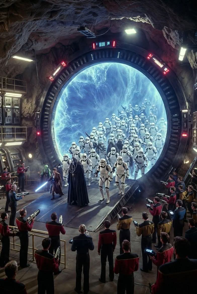 スターゲイトから侵入するスターウォーズの帝国軍を迎え撃つスタート