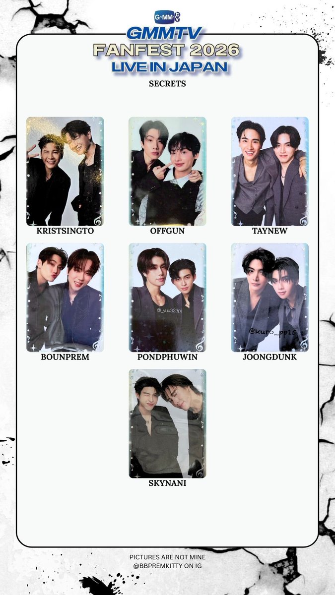 GMMTVFanFest2026JP #GMMTV secrets completed! random card(s) otw!