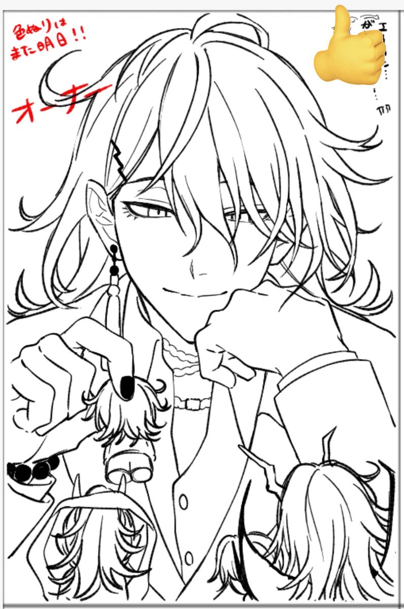 最近はちゃんと線画してたりする