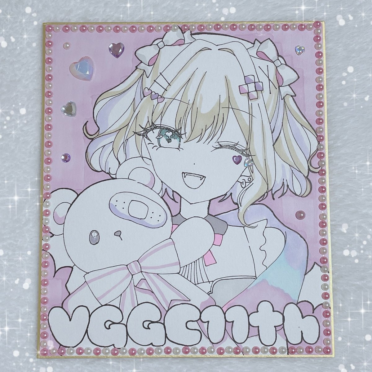 色紙いっぱい見てもらえて嬉しかったから気合いで1枚追加.ᐟ.ᐟ 大好き