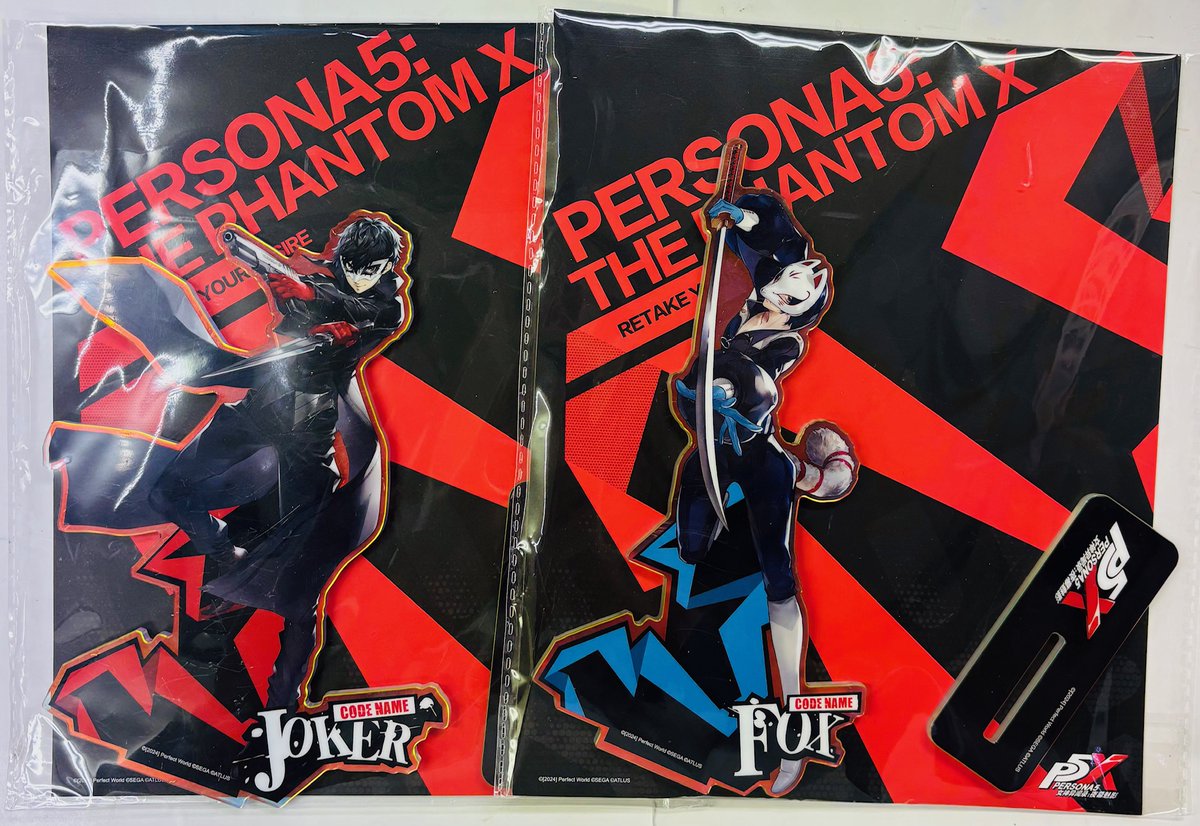 info＞ #ペルソナ5 P5X 海外アクリルスタンド 主人公さん＆喜多川祐介