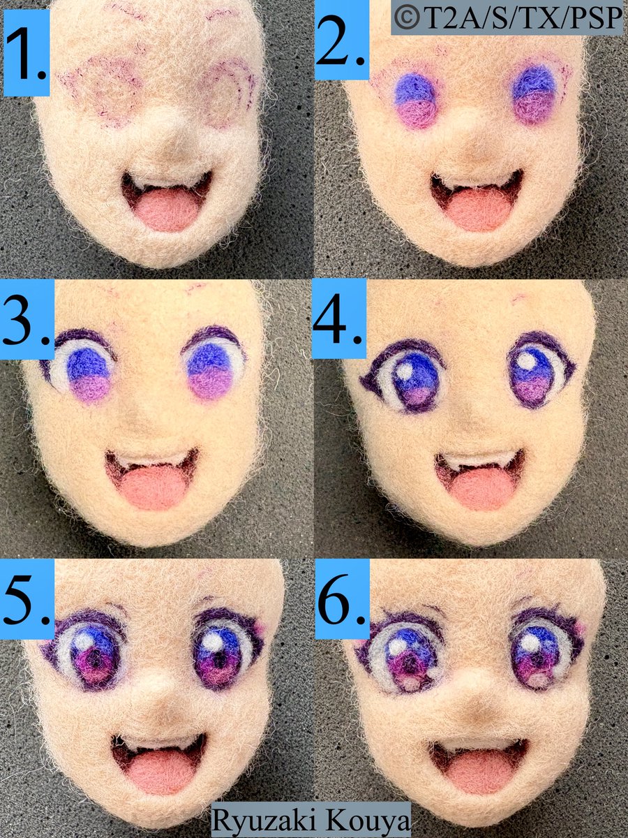 プリティー15thArt 羊毛フェルトの作り方をお見せします🐏✨ 目の所