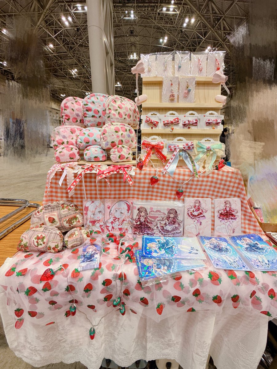 COMITIA155 設営完了してます！🍓🍓 【お56a 夜桜まきあーと】 お気軽