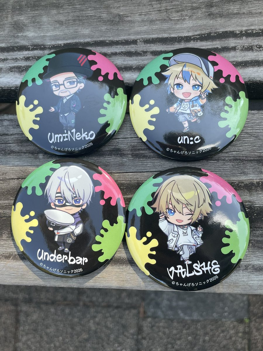 交換】 ちゃんげろソニック2026 トレカ 缶バッジ 求缶バッジ PointFive
