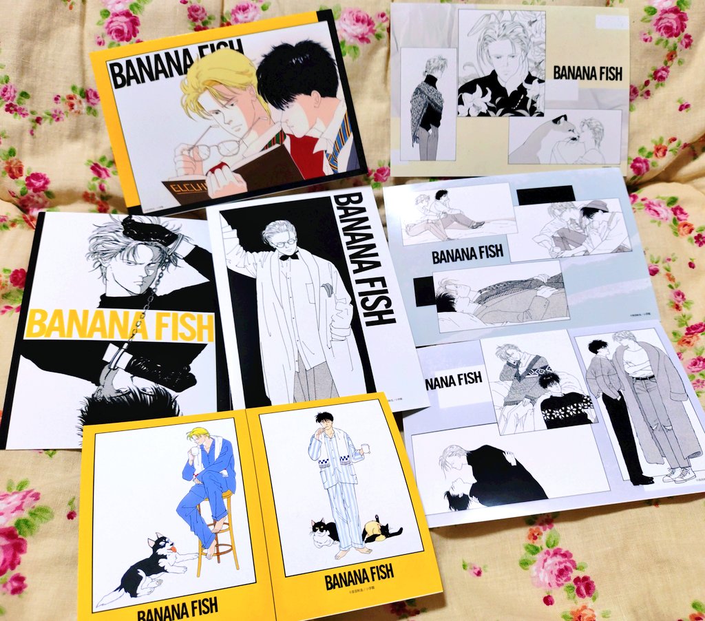 やっとローソンプリントでBANANA FISHのブロマイドをプリントしてき