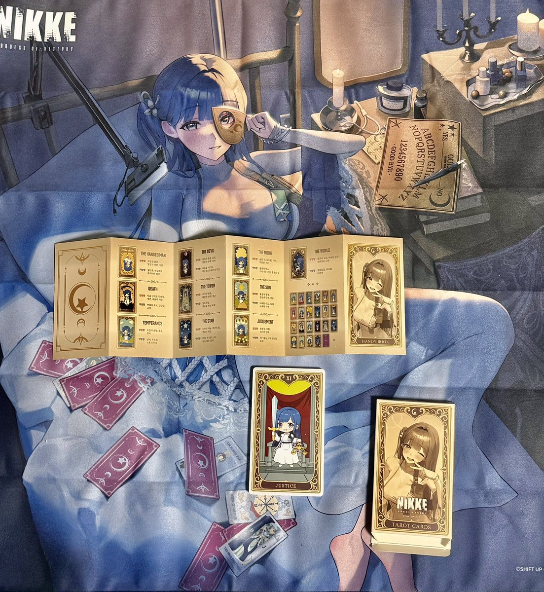 ユニメンから韓国限定販売NIKKEグッズのアルカナのタロットカードを
