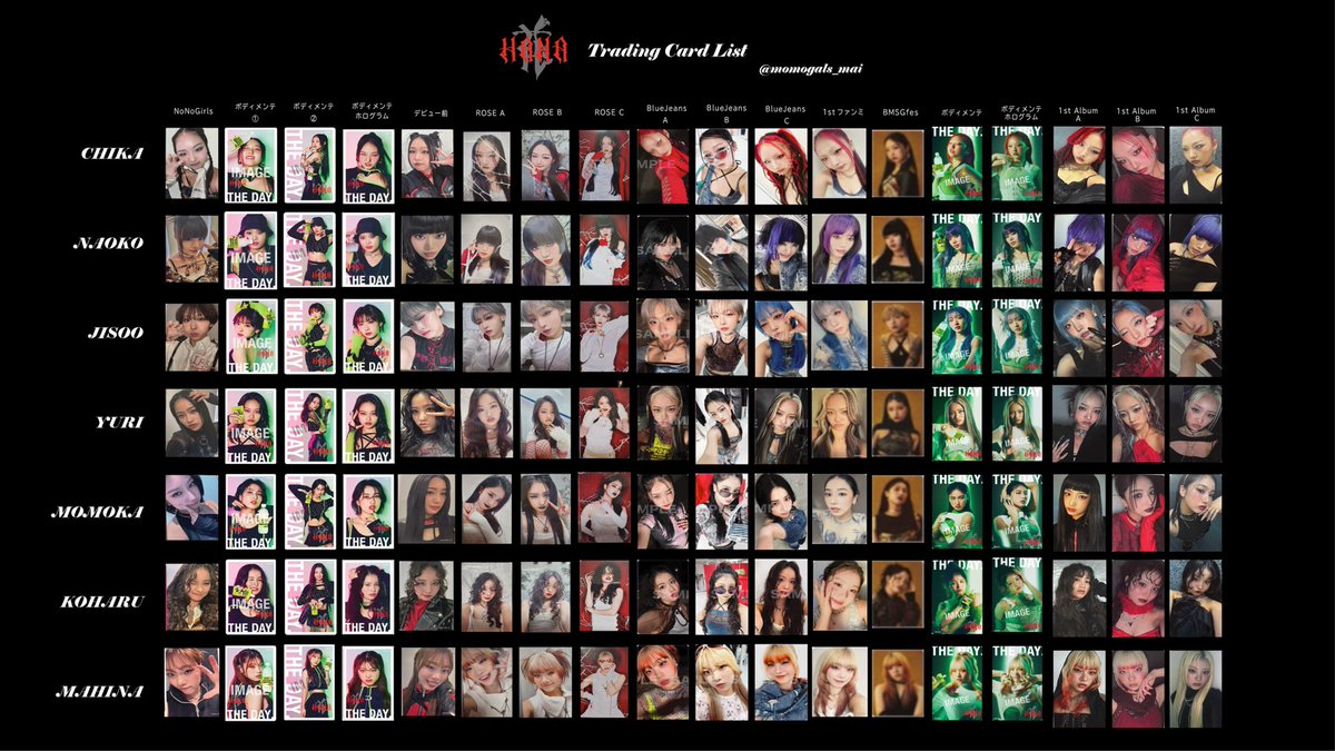最新版】HANA トレカ 一覧 ◾️全トレカ一覧 ️◾️個人トレカ一覧