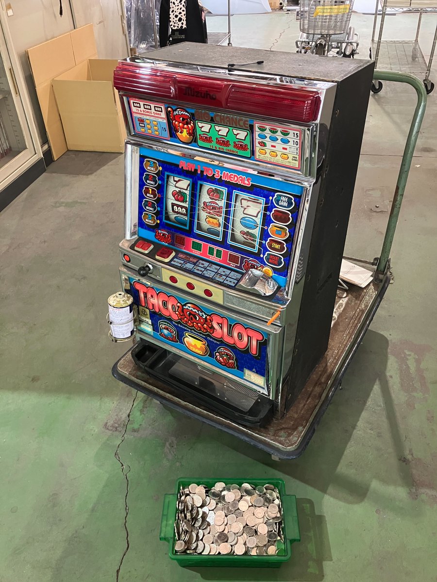 🎰【希少】mizuho タコスロ 4号機 パチスロ実機 現在ヤフオクにて出品