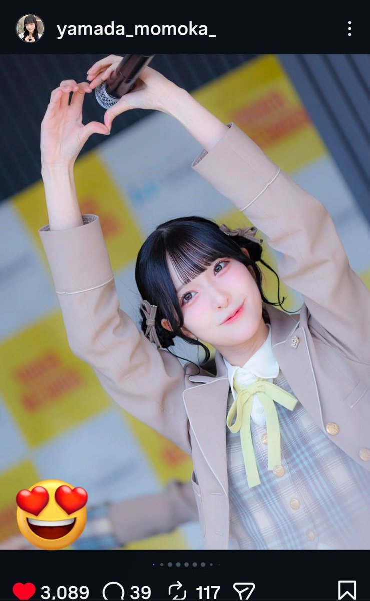 やまももに写真2枚も使って頂けて幸せです🥹😭🫶 #ニアジョイ #山田杏佳