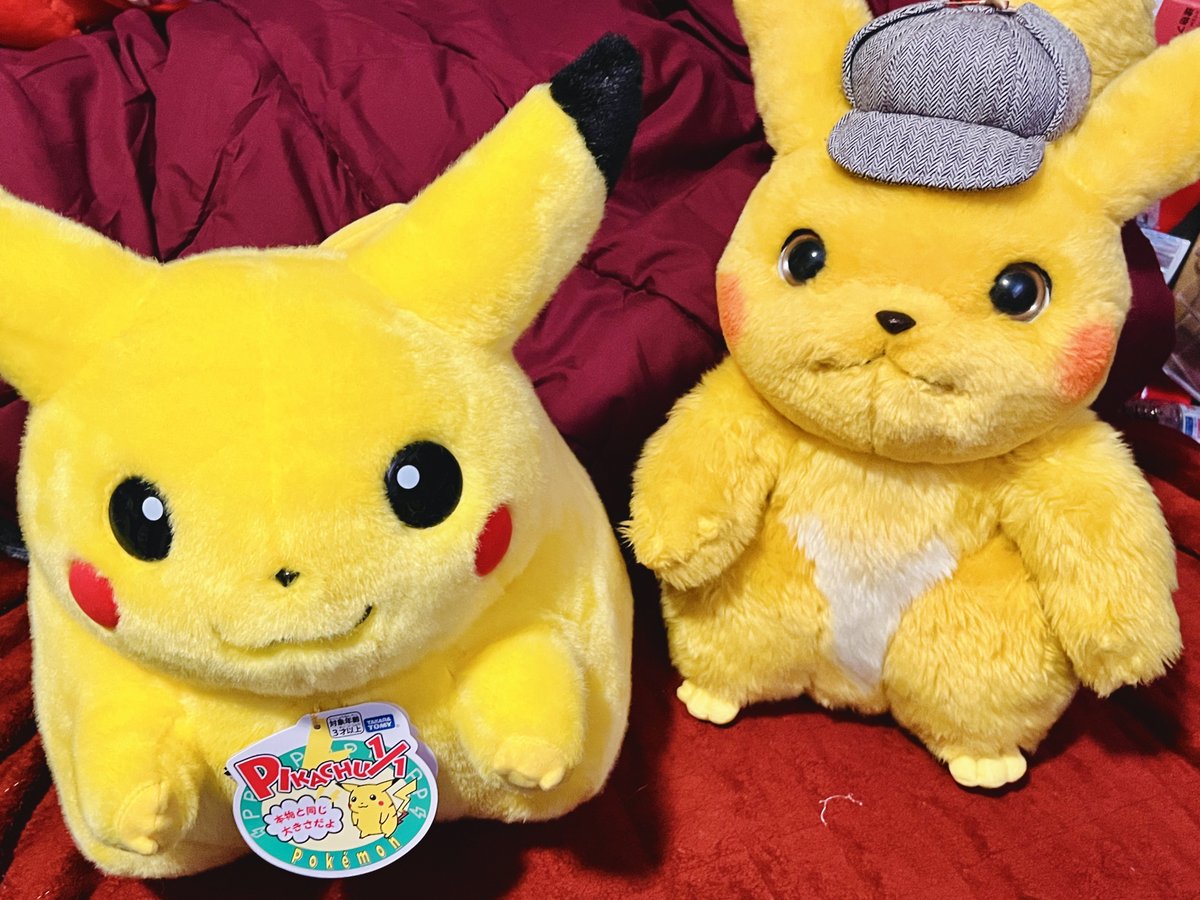 1/1初期ピカチュウ 特別な箱のメッセージが素敵。ずんぐりすぎる後ろ姿