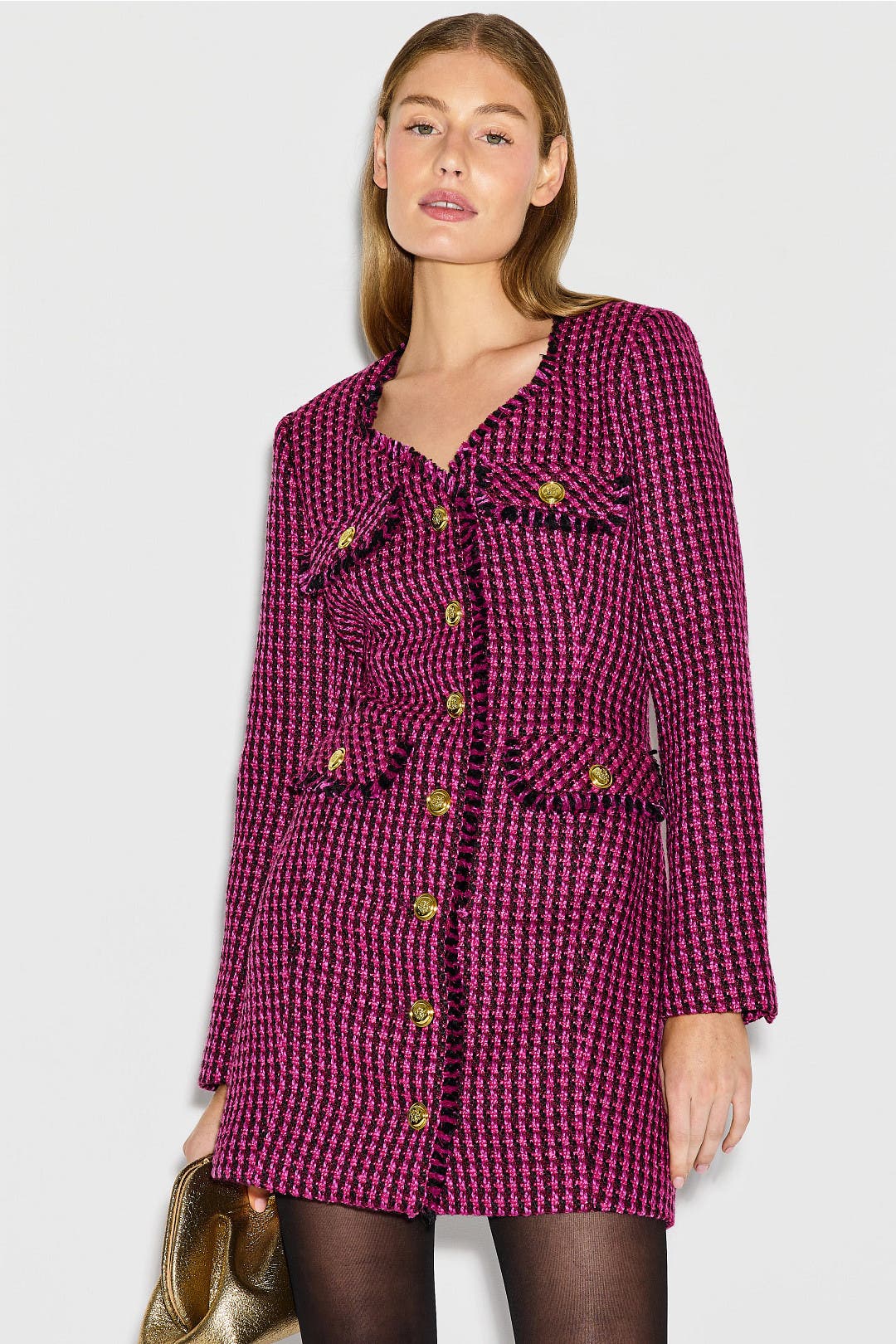 Long Sleeve Tweed Mini Dress by Derek Lam 10 Crosby x RTR | Rent