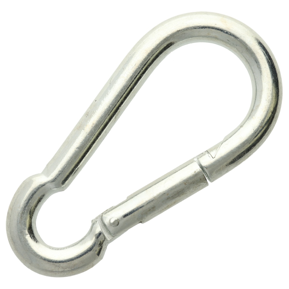 Zinc Plated Carabiner 10 cm x 10 mm | Paracord.shop