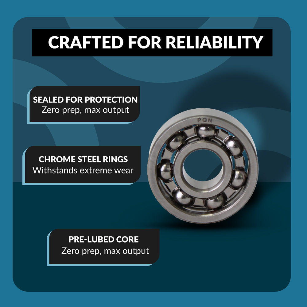 608 Unsealed Ball Bearing - 8x22x7 - PGN Bearings