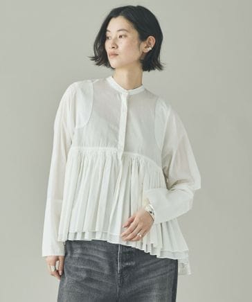 先行予約】レイヤードギャザーブラウス | [公式]カレンソロジー