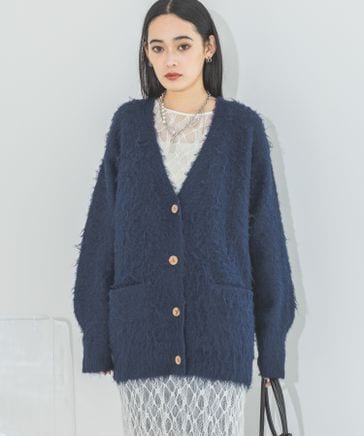 ブラッシュミドルレングスVカーディガン | [公式]ジーナシス