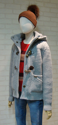 Bark（バーク）』 のニットダッフルコート : ｾﾚｸﾄｼｮｯﾌﾟBianco Puro