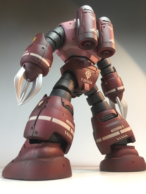 MG 1/100 MSM-07S シャア専用 ズゴック 戦場風 追加武装 塗装完成品