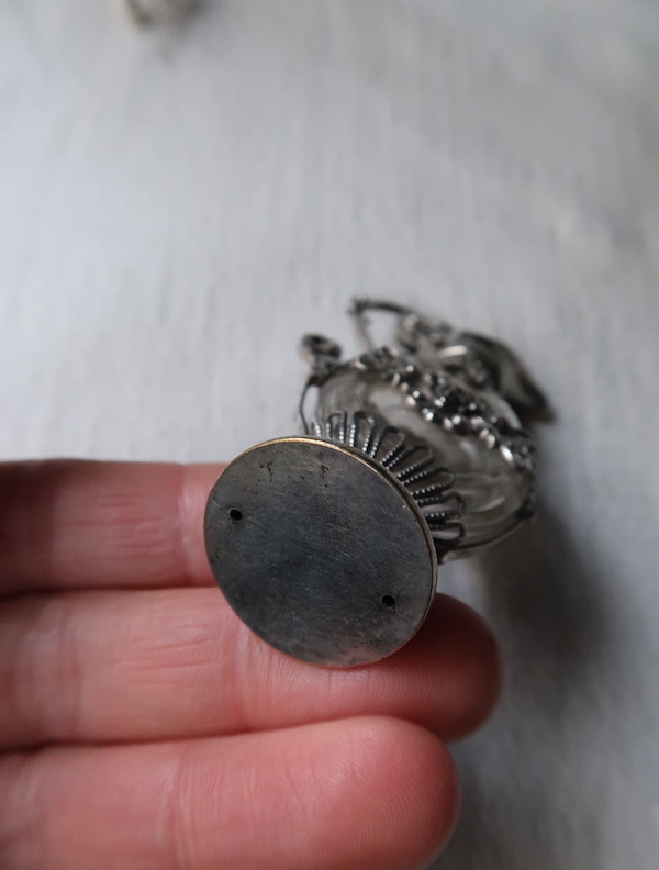 香水瓶 もしくはフラコン・ド・セル : 満月アンティーク