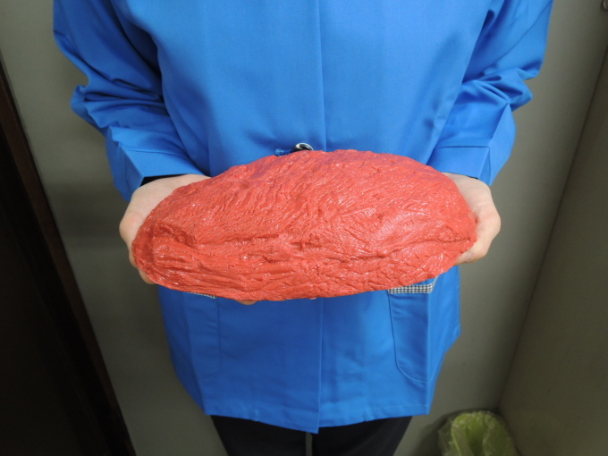 筋肉1kg模型 と 脂肪1kg模型 を 実際に手に持ってみた。 : 食品