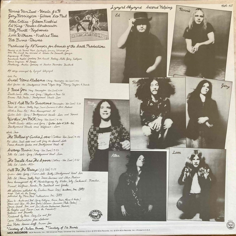 Lynyrd Skynyrd その4 Second Helping : アナログレコード巡礼の旅