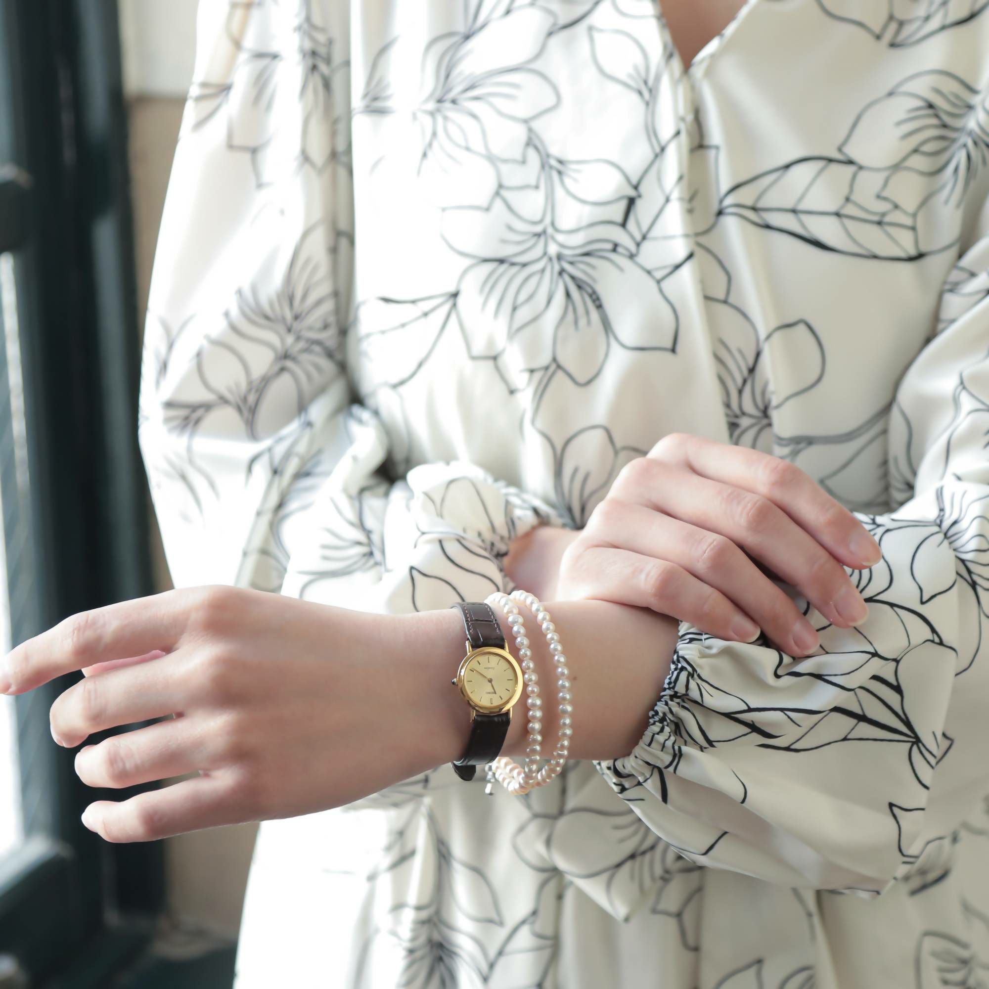 WEB限定】淡水真珠 2連 ブレスレット 4.0-5.0mm | ブレスレット・念珠