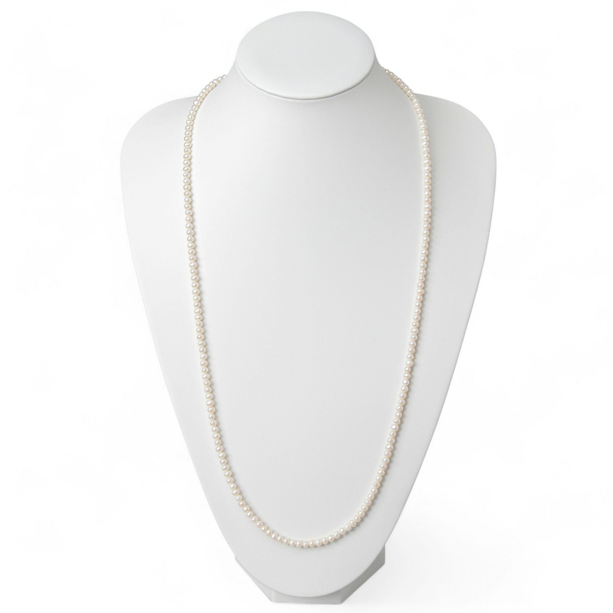 WEB限定】淡水真珠 ロングネックレス 4.0-5.0mm 80cm | 淡水真珠ネックレス