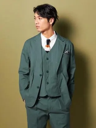 D．グリーン Dickies コットンストレッチ ジャケット ベージュ