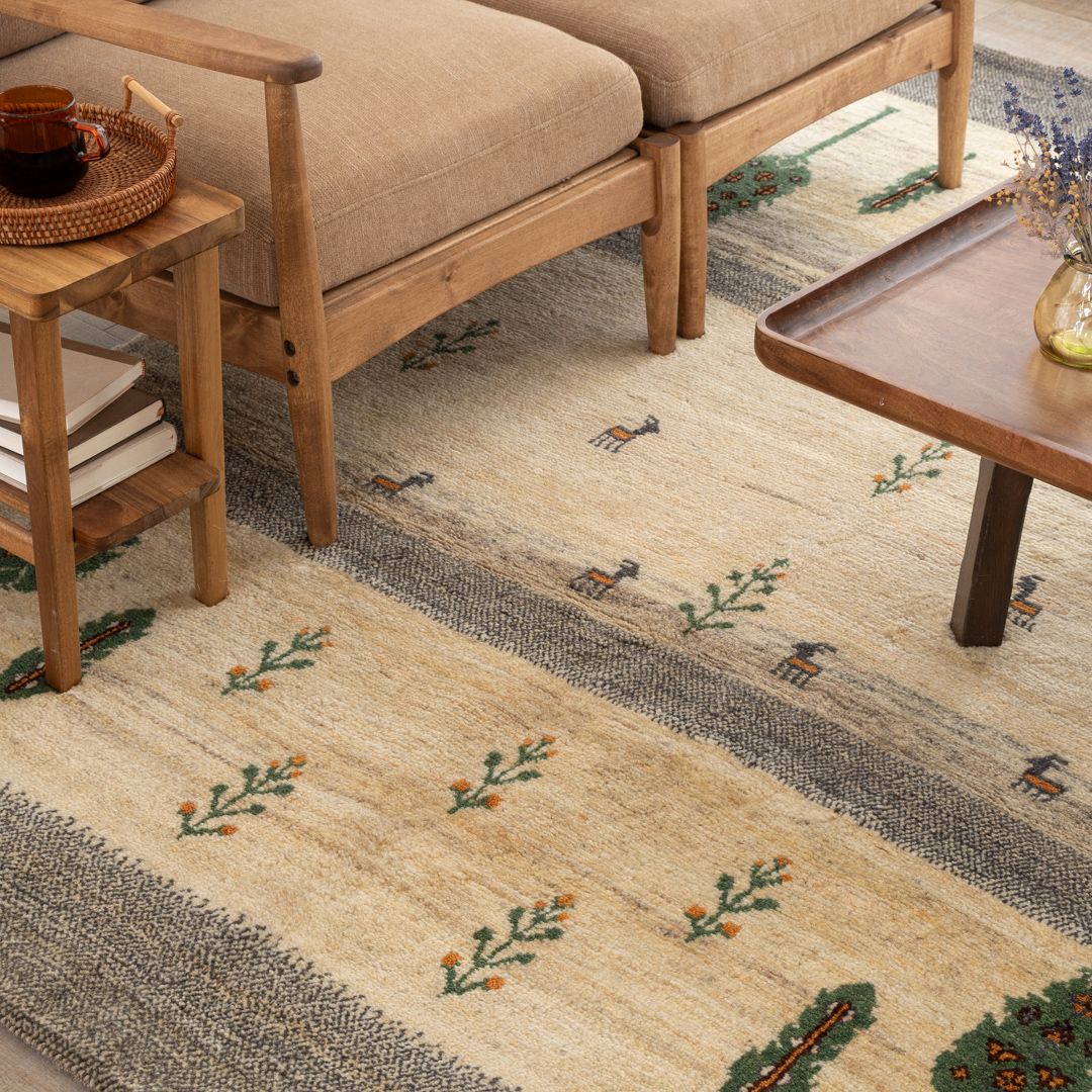 ギャッベ ラグサイズM (約150×200cm） – Persiadirect