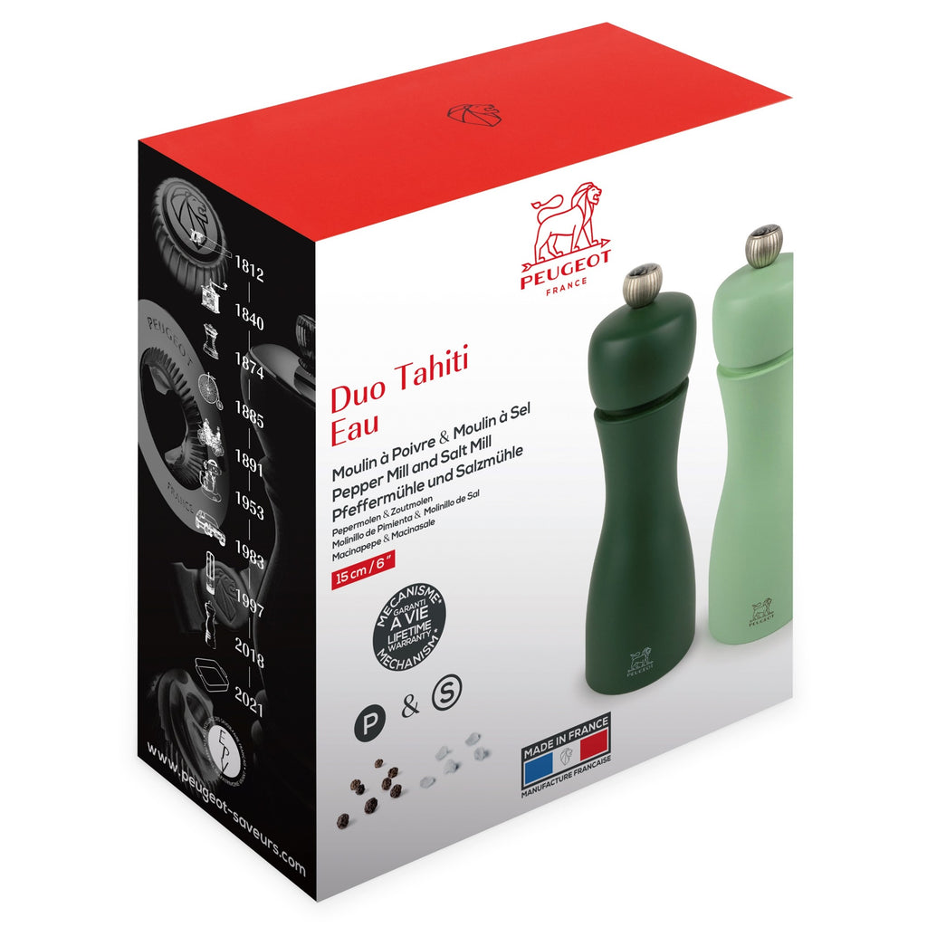 プジョー公式 タヒチ15㎝ ペッパーミル＆ソルトミル グリーン 2/42950